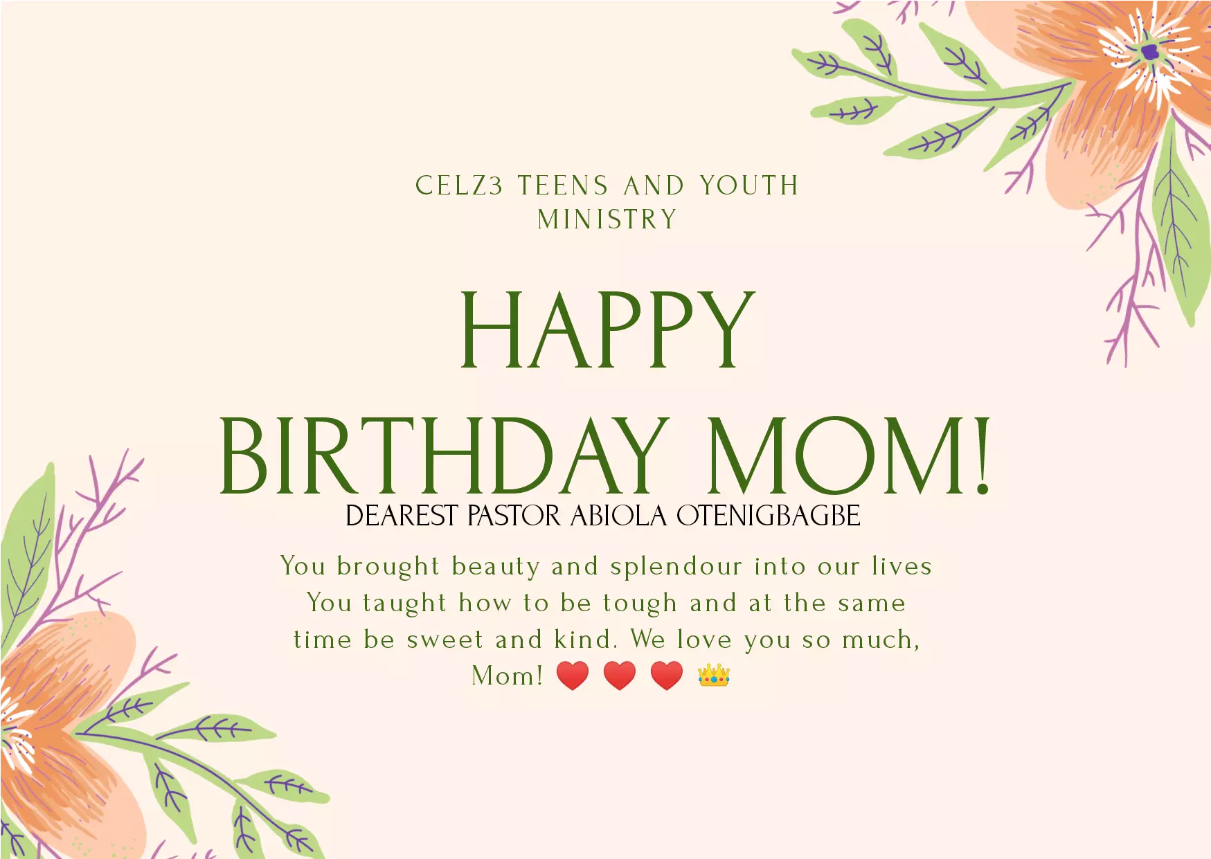 Daniel Joseph Happy Birthday Dearest Mom On Kingschat Web